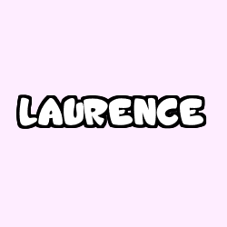 Coloring page first name LAURENCE