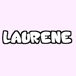 Coloring page first name LAURENE