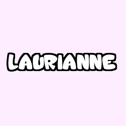 Coloring page first name LAURIANNE