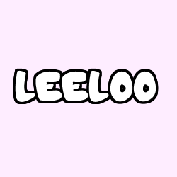 Coloring page first name LEELOO