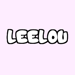 Coloring page first name LEELOU