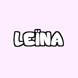 Coloring page first name LEÏNA