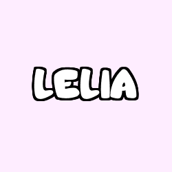 Coloring page first name LELIA