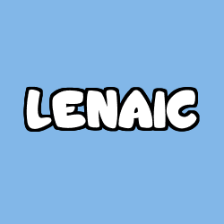Coloring page first name LENAIC