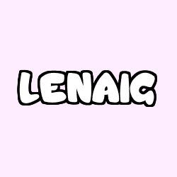 Coloring page first name LENAIG