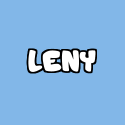 Coloring page first name LENY