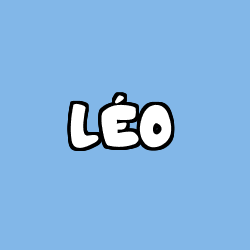 Coloring page first name LÉO