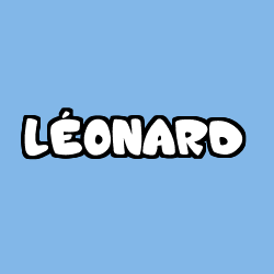 Coloring page first name LÉONARD