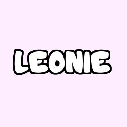 Coloring page first name LEONIE