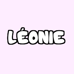 Coloring page first name LÉONIE