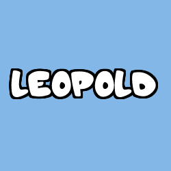 Coloring page first name LEOPOLD