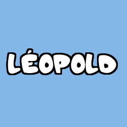 Coloring page first name LÉOPOLD