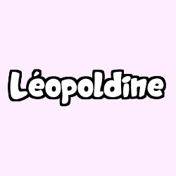 Coloring page first name Léopoldine