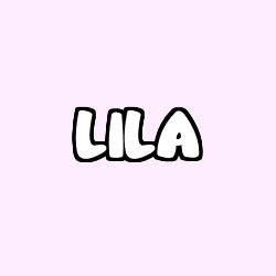 Coloring page first name LILA