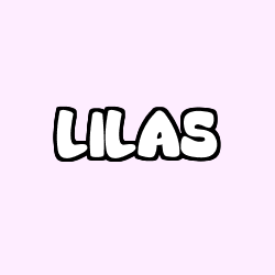 Coloring page first name LILAS
