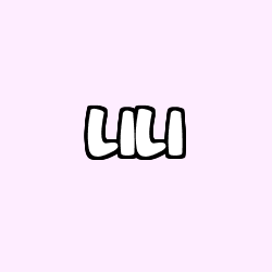 Coloring page first name LILI