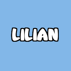 Coloring page first name LILIAN