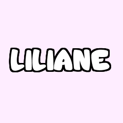Coloring page first name LILIANE