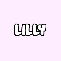 Coloring page first name LILLY