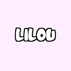 Coloring page first name LILOU