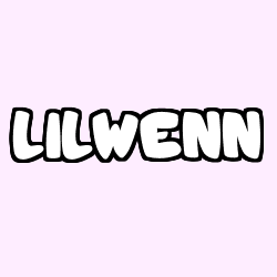 Coloring page first name LILWENN