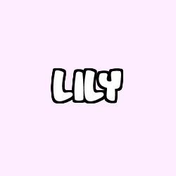 Coloring page first name LILY