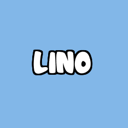 Coloring page first name LINO