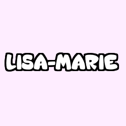 Coloring page first name LISA-MARIE