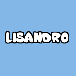 Coloring page first name LISANDRO