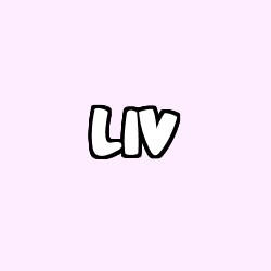 Coloring page first name LIV