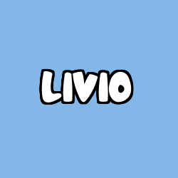 Coloring page first name LIVIO