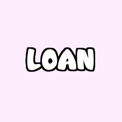 Coloring page first name LOAN
