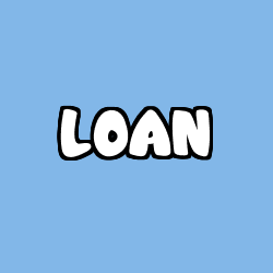 Coloring page first name LOAN