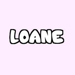 Coloring page first name LOANE