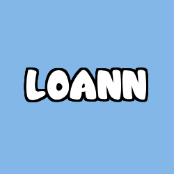 Coloring page first name LOANN