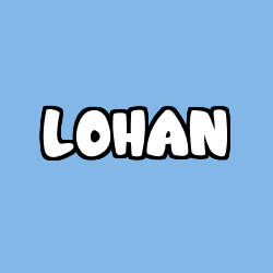 Coloring page first name LOHAN