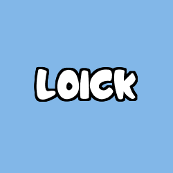 Coloring page first name LOICK