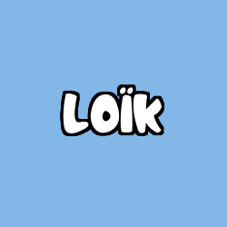 Coloring page first name LOÏK