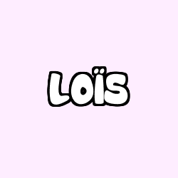 Coloring page first name LOÏS