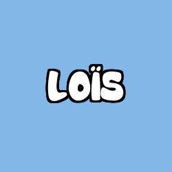 Coloring page first name LOÏS
