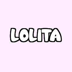 Coloring page first name LOLITA