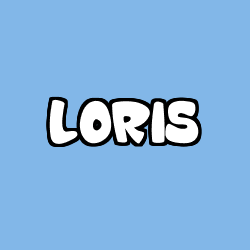 Coloring page first name LORIS