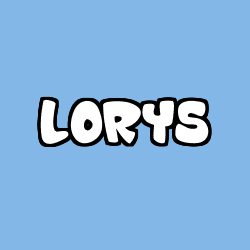Coloring page first name LORYS