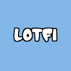 Coloring page first name LOTFI