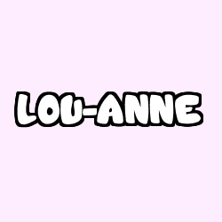 Coloring page first name LOU-ANNE
