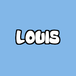 Coloring page first name LOUIS