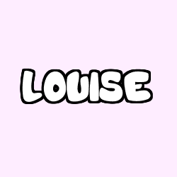 Coloring page first name LOUISE