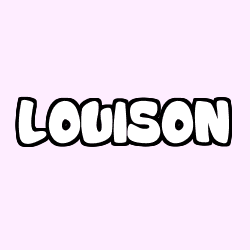 Coloring page first name LOUISON