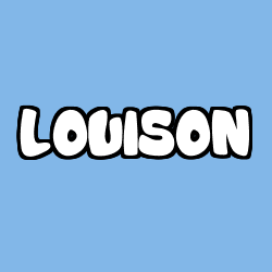 Coloring page first name LOUISON