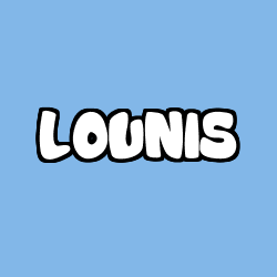 Coloring page first name LOUNIS